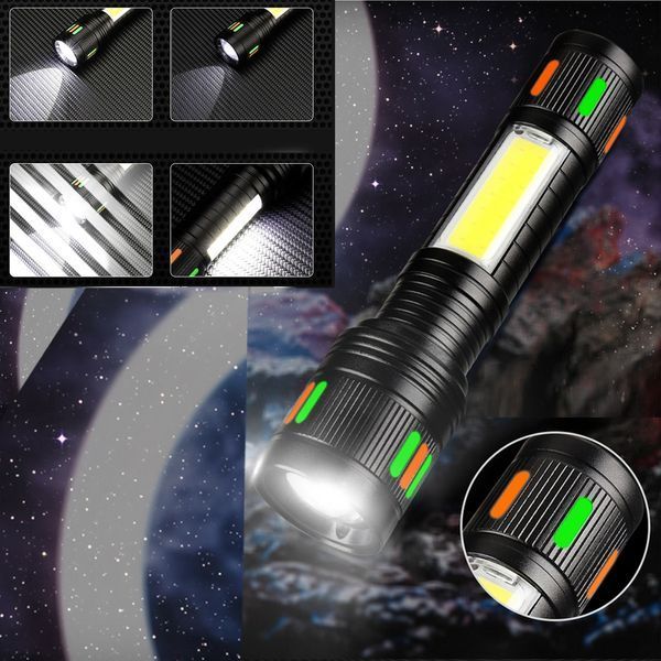 Ліхтар NIGHT VISION FLUORESCENCE 623-TG+COB, Li-Ion акумулятор, USB Type-C, індикація заряду, zoom, комбіноване світло 10787 фото