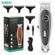 Триммер VGR V‑263 BLACK, 3 насадки, LED дисплей, аккумуляторный, для бороды и окантовки 9115 фото 1