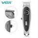 Триммер VGR V‑263 BLACK, 3 насадки, LED дисплей, аккумуляторный, для бороды и окантовки 9115 фото 3