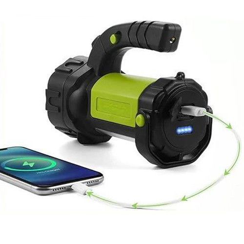 Фонарь переносной T80C-5W+COB, power bank, 2x18650, ЗУ microUSB 9160 фото