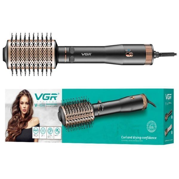 Фен-стайлер VGR V-494 BLACK &mdash; 2 режима, 3 уровня температуры, стиль и функциональность в одном устройстве 9118 фото