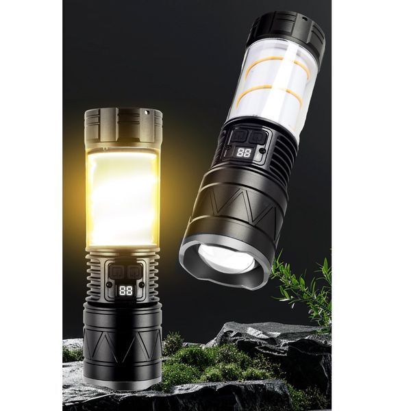 Ліхтар зі світильником CH-5021-TG+COB, Li-Ion акумулятор, USB Type-C, zoom, комбіноване освітлення 10801 фото