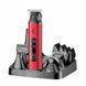 Набір для стрижки VGR 6 в 1 V-117 RED, 14 насадок, LED Display 11326 фото 1