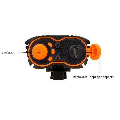 Велофонарь LR-Y2Pro-2T6 DUAL MEGALIGHT, ALUMINUM, 2 крепления, индикатор заряда, Waterproof, усиленный аккум 8069 фото