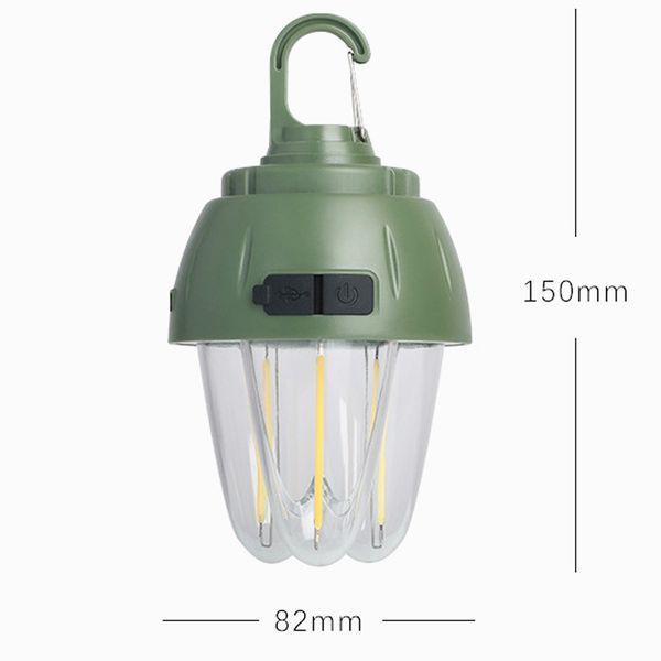 Фонарь кемпинговый 899-SMD(RGB)+COB вольфрамовая лампа, Li-Ion аккум., солнечная панель, ЗУ Type-C, крюк 10891 фото