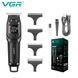 Триммер для бороды и волос VGR V-964 BLACK, 7000 RPM, 4 насадки, LED дисплей 11268 фото 1