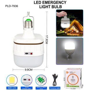 Светодиодная LED лампа с аккумулятором Yajia FA-7936, 30W, E27, 2x18650/3&times;ААА, крюк, ЗУ Type-C 10071 фото