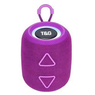 Bluetooth колонка TG655 з RGB підсвічуванням, FM-радіо, speakerphone, 25 Вт, Purple 9966 фото