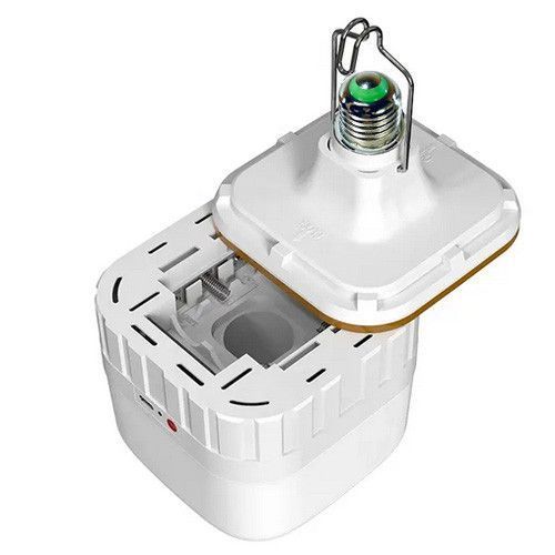 Светодиодная LED лампочка с аккумулятором Yajia FA-7936, 30W, E27, 2x18650/3&times;ААА, крюк, ЗУ Type-C 10071 фото