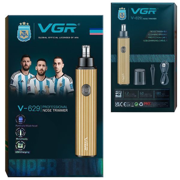 Тример для носа та вух VGR V-629 GOLD 11330 фото