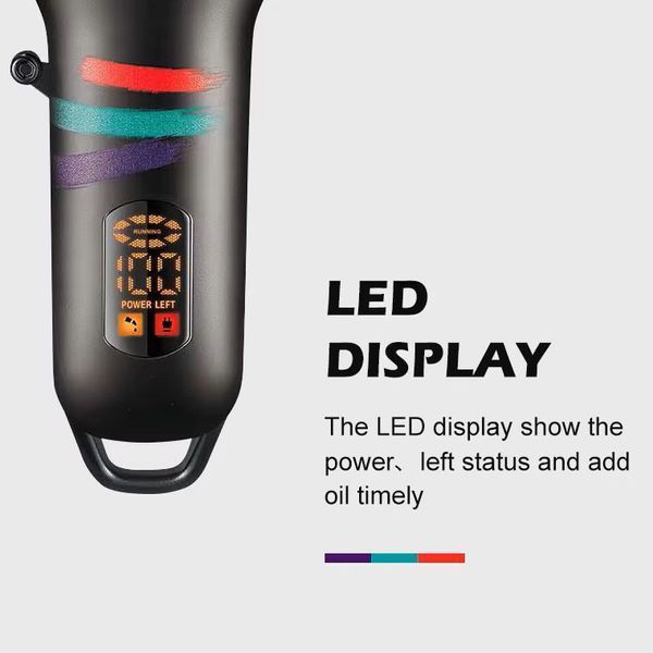 Аккумуляторная машинка для стрижки (clipper) VGR V-699 WHITE, 4 насадки, LED display 11515 фото