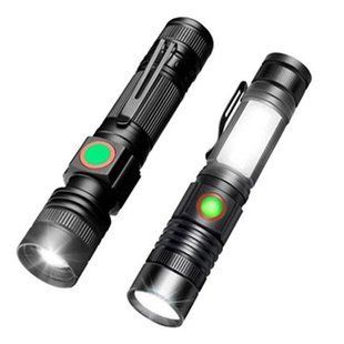 Фонарь BL-502-T6+COB, 1x18650, магнит, зажим, zoom, ЗУ microUSB 8955 фото