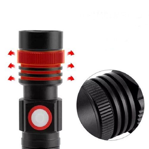 Фонарь BL-502-T6+COB, 1x18650, магнит, зажим, zoom, ЗУ microUSB 8955 фото