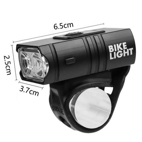 Велофонарь BK-02Pro-2XPE ULTRA LIGHT, ALUMINUM, индикация заряда, Waterproof, аккум., ЗУ micro USB 8074 фото