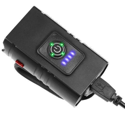 Велофонарь BK-02Pro-2XPE ULTRA LIGHT, ALUMINUM, индикация заряда, Waterproof, аккум., ЗУ micro USB 8074 фото