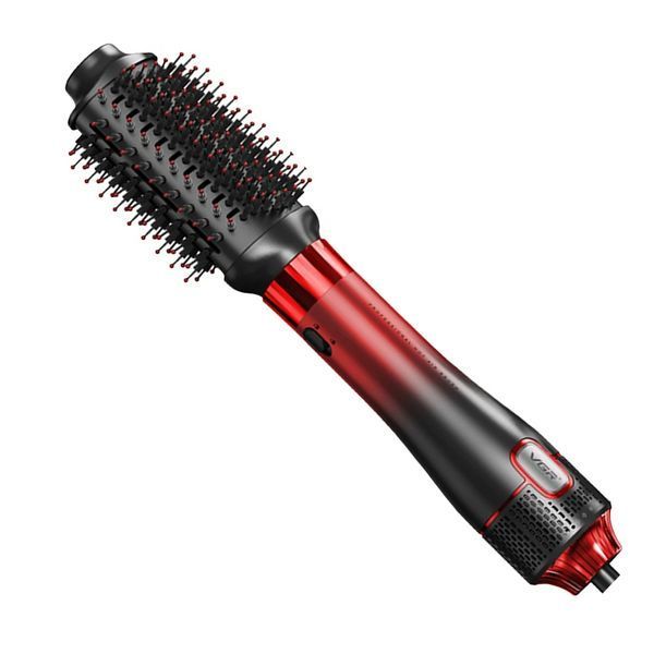 Фен-стайлер VGR V-484 RED 4 в 1 &mdash; фен-щітка з 4 насадками для сушіння та укладання, 2 режими 9238 фото