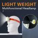 Фонарь налобный CY-2026-C COB+LED (white+yellow+red+blue), аккумуляторный, USB Type-C 10767 фото 3