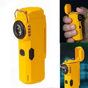Ліхтар MULTIFUNCTIONAL D51-SMD yellow, Li-Ion акумулятор, індикація заряду, запальничка, ЗУ Type-C 9940 фото
