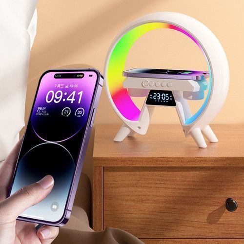 Лампа-нічник з Bluetooth-колонкою XM-X63 з бездротовою зарядкою для телефону 10454 фото