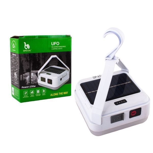 Фонарь кемпинговый DP-K7-100, 3х18650, солнечная панель, power bank, ЗУ Type-C, крюк 10780 фото