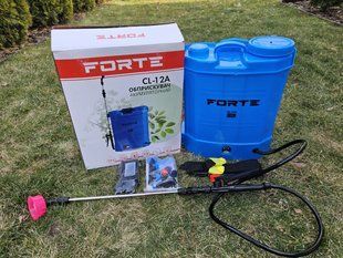 Аккумуляторный опрыскиватель, электроопрыскиватель FORTE CL-12A 12л 34902 фото