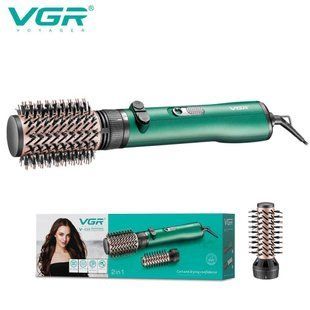 Фен-стайлер VGR V-498 GREEN 2 в 1 - професійний прилад для сушіння та укладання, 1000-1200 Вт 10514 фото