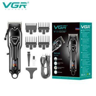 Машинка для стрижки VGR V‑051, 4 насадки, 2500 mAh, LED дисплей, аккумуляторная 9061 фото