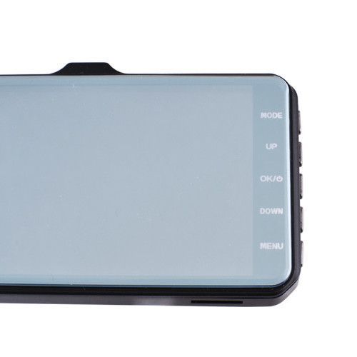 Автомобільний відеореєстратор T672, LCD 4", TOUCH SCREEN, 2 камери, 1080P Full HD, металевий корпус 7357 фото