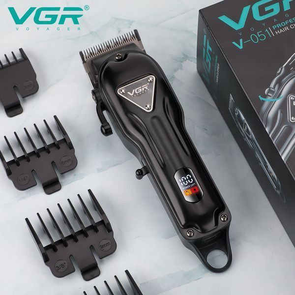 Машинка для стрижки VGR V‑051, 4 насадки, 2500 mAh, LED дисплей, акумуляторна 9061 фото