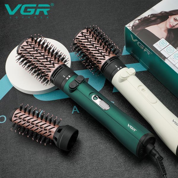Фен-стайлер VGR V-498 GREEN 2 в 1 &mdash; профессиональный прибор для сушки и укладки, 1000&ndash;1200 Вт 10514 фото
