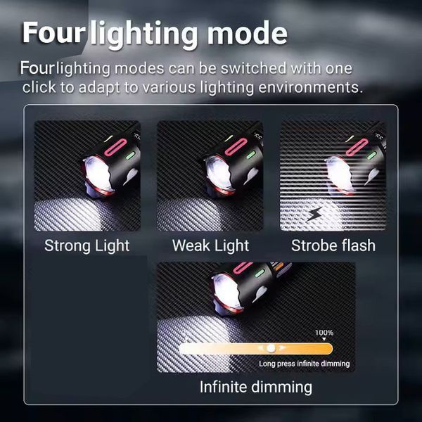 Ліхтар NIGHT VISION FLUORESCENCE BL-2405-TG, 1&times;26650, power bank, індикація заряду, USB Type-C, zoom 10762 фото