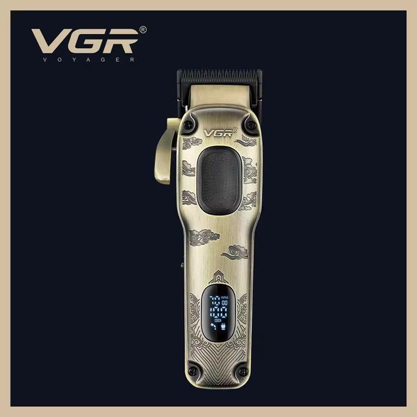 Машинка для стрижки VGR V‑027, 8 насадок, 2600 mAh, 7000 об/мин, LED дисплей 9060 фото