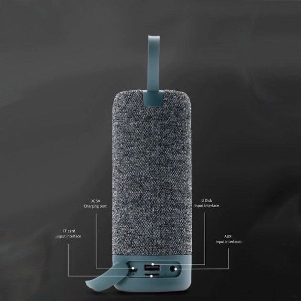 Bluetooth-колонка TG619C с RGB ПОДСВЕТКОЙ, speakerphone, радио, grey 9952 фото