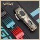 Машинка для стрижки VGR V‑027, 8 насадок, 2600 mAh, 7000 об/мин, LED дисплей 9060 фото 3