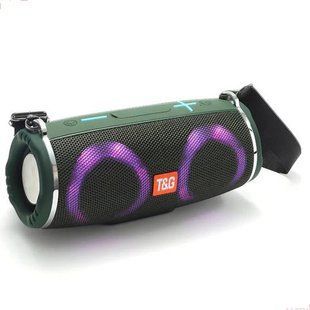 Bluetooth-колонка TG642 з RGB ПІДСВІТКОМ, speakerphone, радіо 10022 фото
