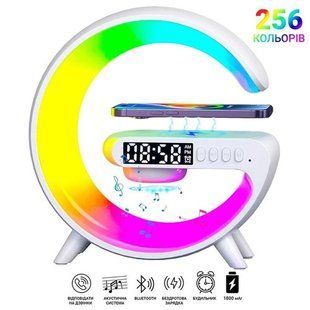 Настольная смарт лампа-ночник G-Smart Light G63 RGB с беспроводной зарядкой и Bluetooth колонкой 10456 фото