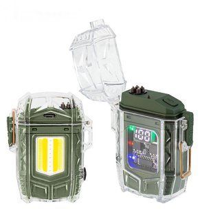 Ліхтар MULTIFUNCTIONAL D48-1-COB green, Li-Ion акумулятор, індикація заряду, запальничка, ЗУ Type-C 10603 фото