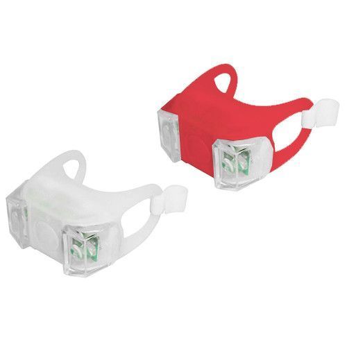 Велофонарь HJ-009 Ultra brite, 2-LED(white+red), 2xCR2032 8885 фото