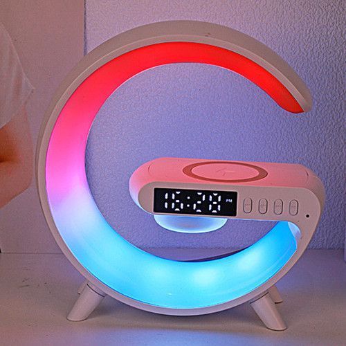 Настольная смарт лампа-ночник G-Smart Light G63 RGB с беспроводной зарядкой и Bluetooth колонкой 10456 фото