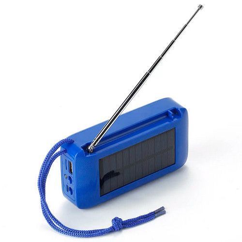 Bluetooth колонка TG368 с солнечной батареей, FM радио, speakerphone, 10 Вт, Blue 9988 фото