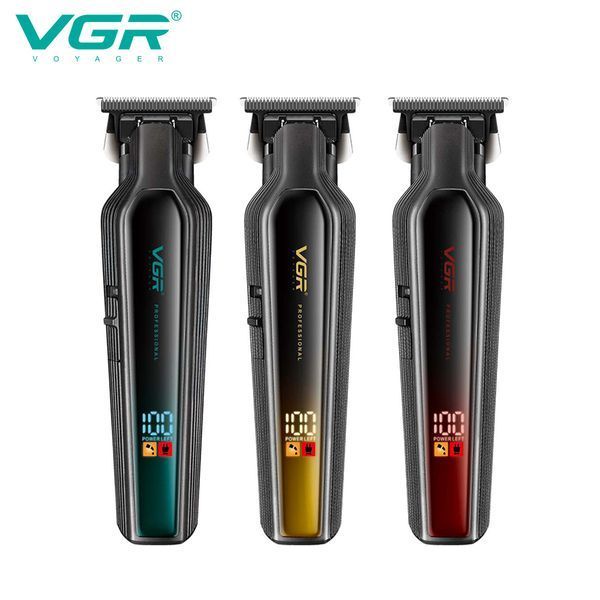 Тример для бороди та волосся VGR V-930 GOLD, 4 насадки, LED дисплей 11272 фото