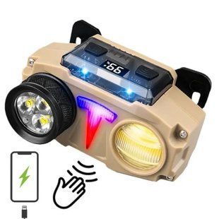 Ліхтар налобний CH-8825, 3P35+COB (white+yellow+RGB), Motion Sensor, Power Bank, акумуляторний, USB Type-C, Box 9911 фото