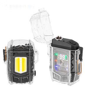 Ліхтар MULTIFUNCTIONAL D48-1-COB black, Li-Ion акумулятор, індикація заряду, запальничка, ЗУ Type-C 10579 фото