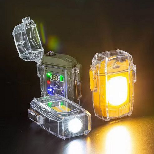 Ліхтар MULTIFUNCTIONAL D48-1-COB black, Li-Ion акумулятор, індикація заряду, запальничка, ЗУ Type-C 10579 фото