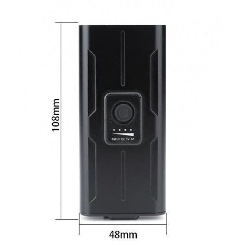 Велофонарь BK-04Pro-2T6, ALUMINUM, индикация заряда, Waterproof, аккум., ЗУ micro USB 8496 фото