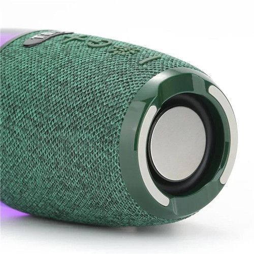 Bluetooth колонка TG644 з RGB підсвічуванням, FM-радіо, speakerphone, 15 Вт, Green 9986 фото