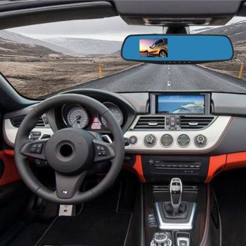 Автомобільний відеореєстратор-дзеркало L-9004, LCD-3.5", 2 камери, 1080P Full HD 7990 фото