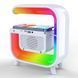 Лампа-ночник Light Sound Machine G30 с беспроводной зарядкой часами и будильником, Bluetooth колонка 10455 фото 6