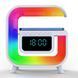 Лампа-ночник Light Sound Machine G30 с беспроводной зарядкой часами и будильником, Bluetooth колонка 10455 фото 4