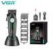 Машинка для стрижки VGR V‑010 Green, 6 насадок, 2600 mAh, 7500 об/хв, LED дисплей 9058 фото 1